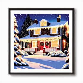 Christmas House 6 Art Print