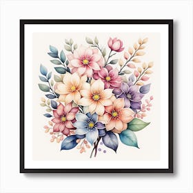 Floral Symphony Art Print