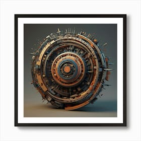 Futuristic Sphere Art Print