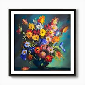 Flowers In A Vase 12 Art Print