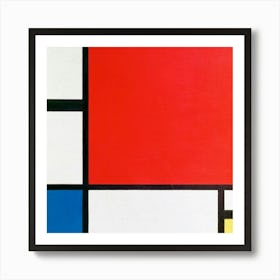 Piet Mondrian S Composition With Red, Blue, And Yellow (1930) Art Print