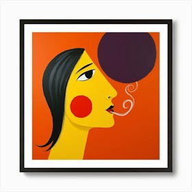 Smoky Art Print