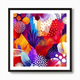 Abstract Watercolor Painting 4 Art Print