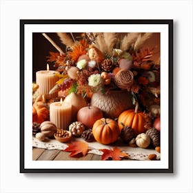 Thanksgiving Table Art Print