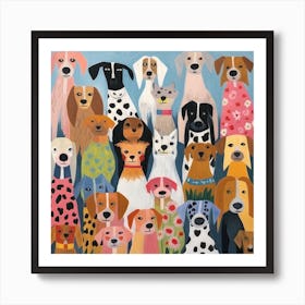 Puppy Love Palette 6 Art Print