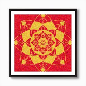 Mandala Of Love And Happiness Art Print