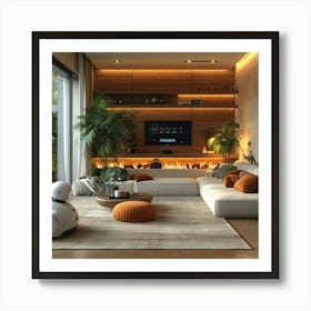 Modern Living Room 2 Art Print