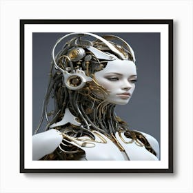 Default Generate A Hyperrealistic Image Of A Female Android Wi 2 Art Print