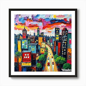 San Francisco Cityscape Art Print