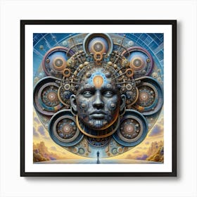 Man In The Machine Art Print