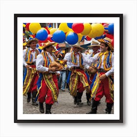 Ecuador Street Dance 1 Art Print