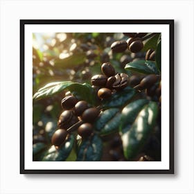 Coffee Beans On A Tree 78 Art Print