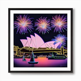 New Year Sydney Art Print