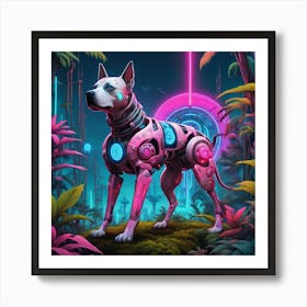 Futuristic Dog Art Print