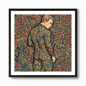 Man In a mosaic Art Print