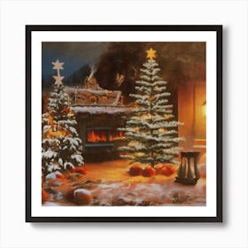 Christmas In Winter Art Print