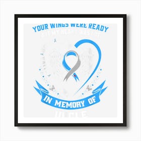 T1d Uncle Type 1 Diabetes Awareness Family Memorial Gifts Art Print