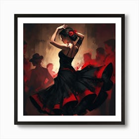 Flamenco Dancer Art Print