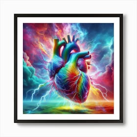 Rainbow Heart Art Print