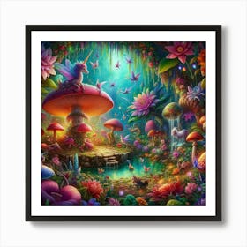 Fairy Garden 1 Art Print