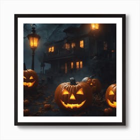 Halloween Pumpkins 4 Art Print