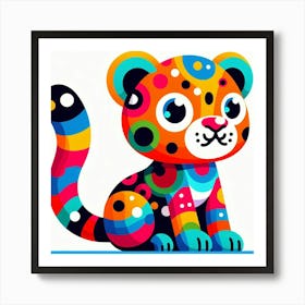 Colorful Leopard Art Print