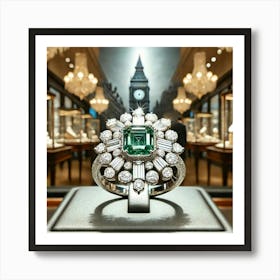 Emerald Ring Art Print