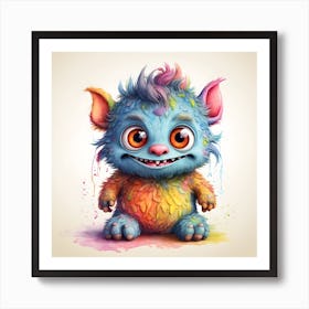 Cute Troll Art Print