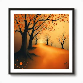 Autumn Trees 8 Art Print