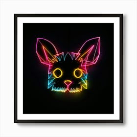 Neon Cat 11 Poster