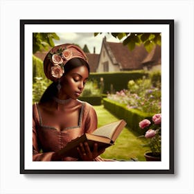 Renaissance Woman Reading Book 1 Art Print