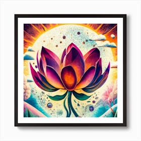 Lotus Flower 4 Art Print