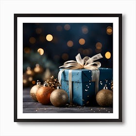 Elegant Christmas Gift Boxes Series011 Art Print