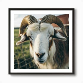 Goat With Horns Art Print