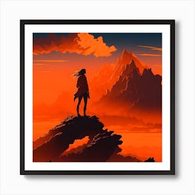 Sunset In The Sky Art Print