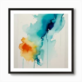 Abstract Watercolor Painting 3 Art Print