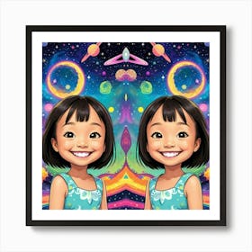 We love smiling Art Print