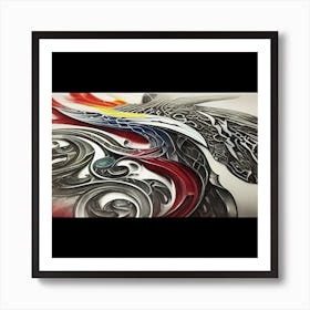 OCA DNA  L&D Dragon Tat Art Print