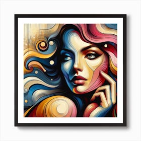 Abstract Of A Woman 17 Art Print