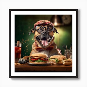 Dog Portrait  Art Print