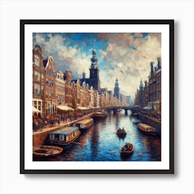 Amsterdam Canal 4 Art Print