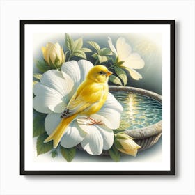 Yellow Bird 1 Art Print