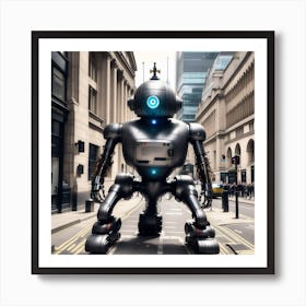 Robot In City Of London Mysterious (7) Art Print