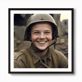 Soldier'S Smile Art Print