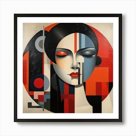 Bauhaus Brazilian Woman 04 Art Print