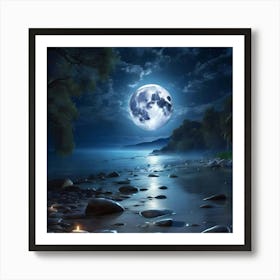 Full Moon Art Print