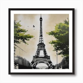 Paris Eiffel Tower 130 Art Print