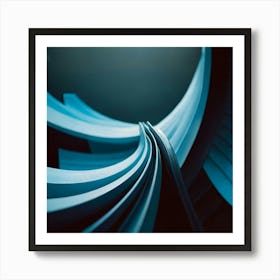 Abstract Blue - Abstract Stock Videos & Royalty-Free Footage Art Print