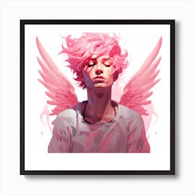 Pink Angel 1 Art Print