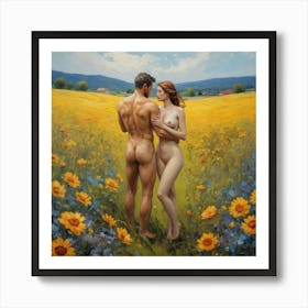 'Sunflowers' Vincent Van Gogh Style and Technique Art Print